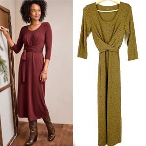 garnet hill tie waist knit maxi dress | Dresses | Nwt Garnet Hill Side Sleeveless Sz Sm Fresh Green Cotton Dress